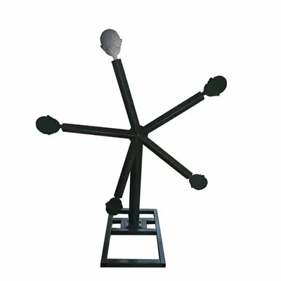 Qual é o melhor material de montagem para um alvo de chapa de aço?